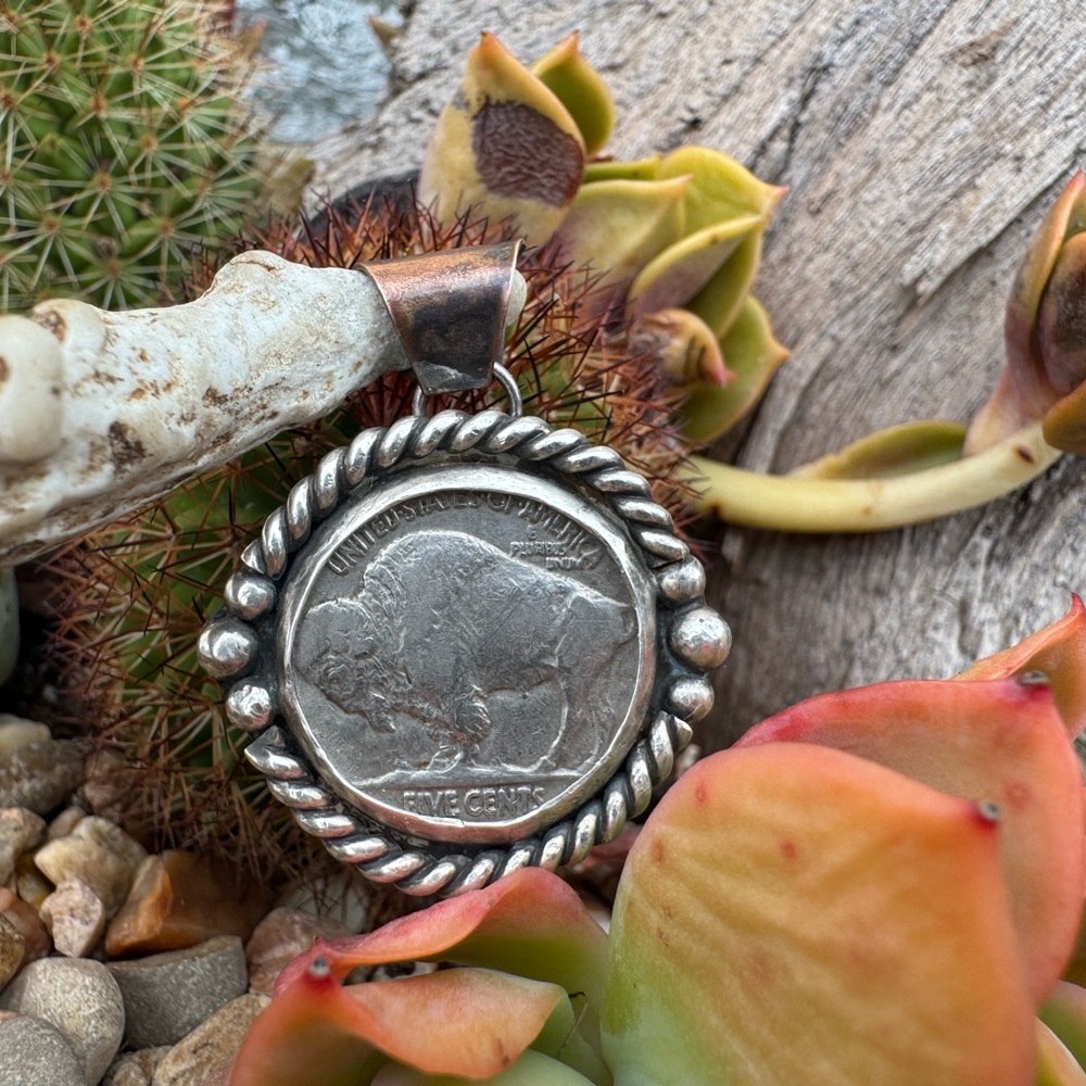 Silver Buffalo Nickel Pendant